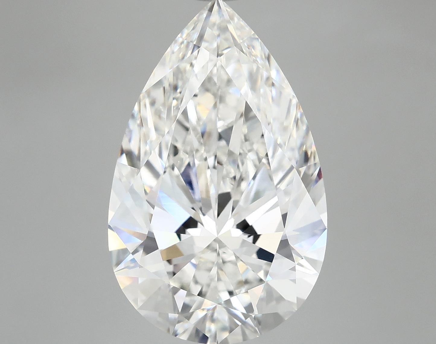 7.14 Carat Pear Shaped Ideal Cut VVS2 IGI Certified Lab Grown Diamond