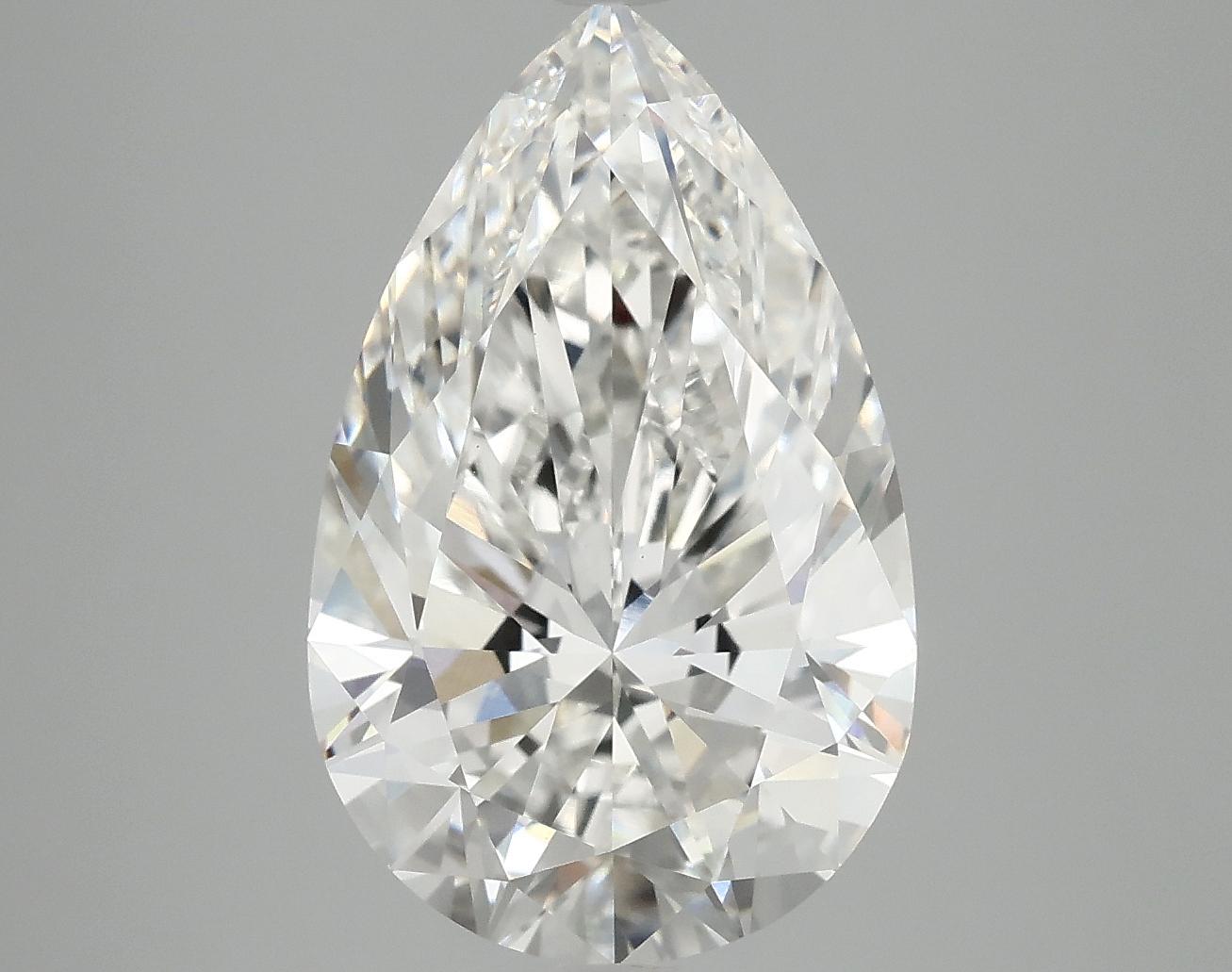 5.05 Carat Pear Shaped Ideal Cut VVS2 IGI Certified Lab Grown Diamond