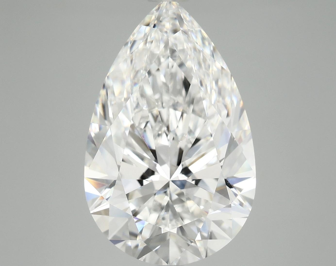 7.04 Carat Pear Shaped Ideal Cut VVS2 IGI Certified Lab Grown Diamond