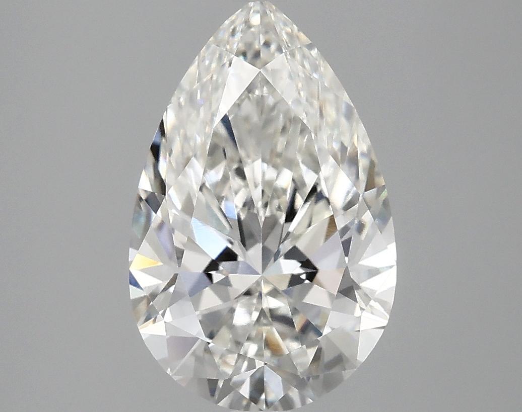2.52 Carat Pear Shaped Ideal Cut VVS2 IGI Certified Lab Grown Diamond
