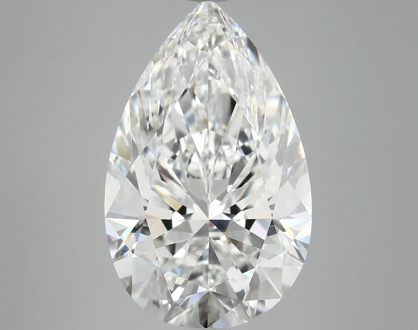 7.07 Carat Pear Shaped Ideal Cut VVS2 IGI Certified Lab Grown Diamond