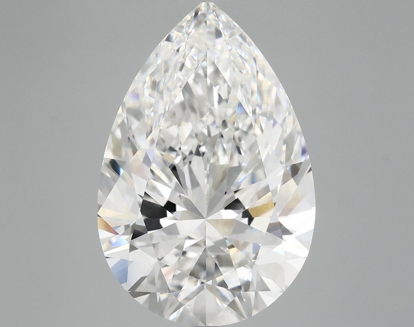 7.03 Carat Pear Shaped Excellent Cut VVS2 IGI Certified Lab Grown Diamond