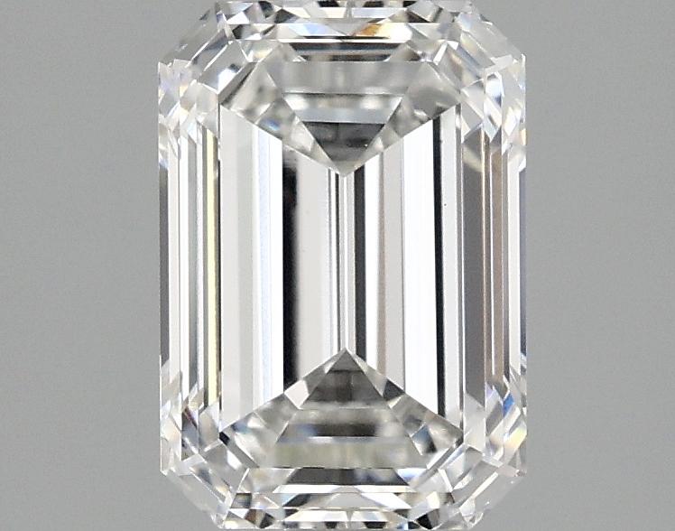 2.08 Carat Emerald Shaped Ideal Cut VVS2 IGI Certified Lab Grown Diamond
