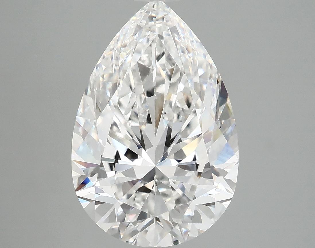 3.98 Carat Pear Shaped Excellent Cut VVS2 IGI Certified Lab Grown Diamond
