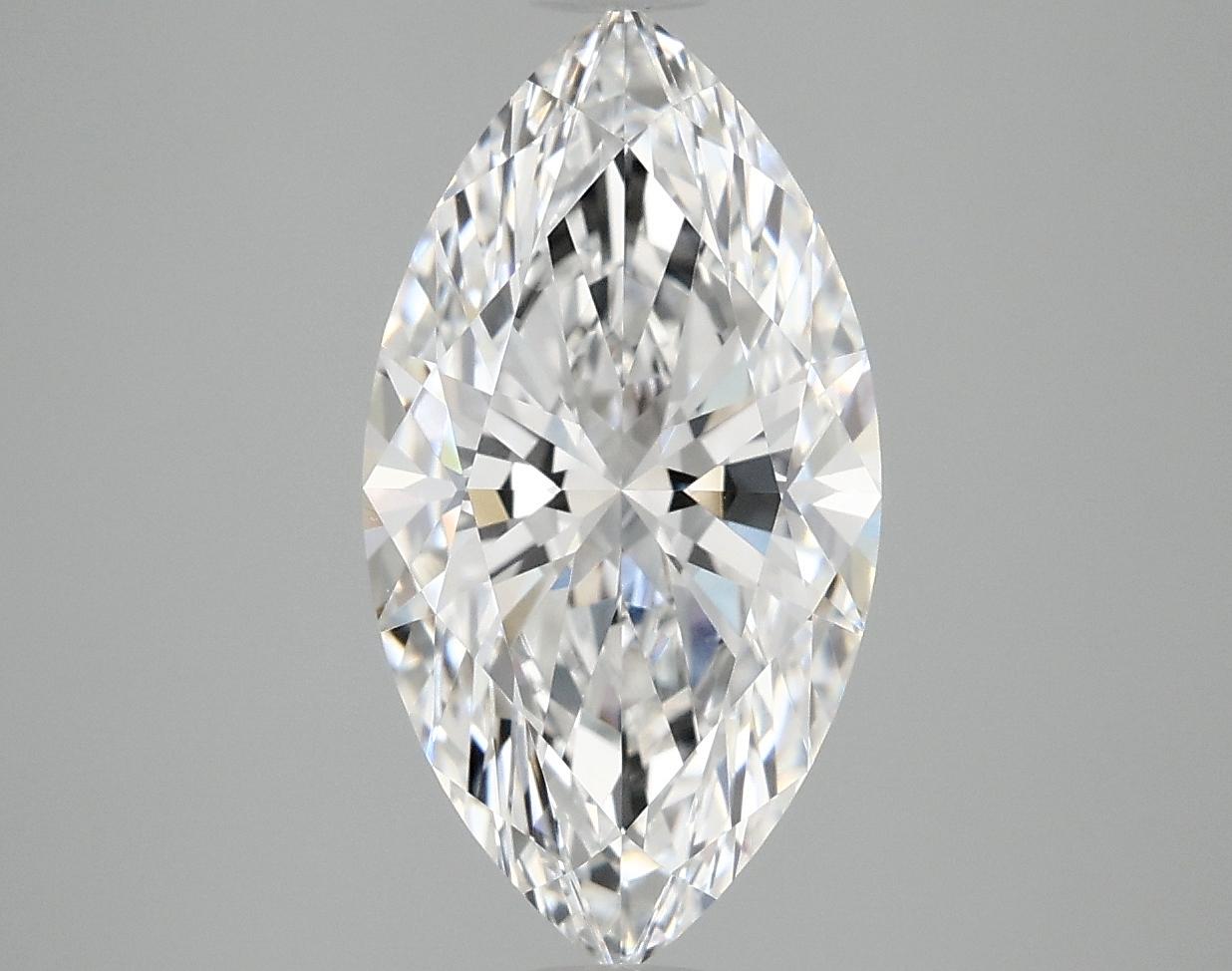 3.1 Carat Marquise Shaped Excellent Cut VVS2 IGI Certified Lab Grown Diamond