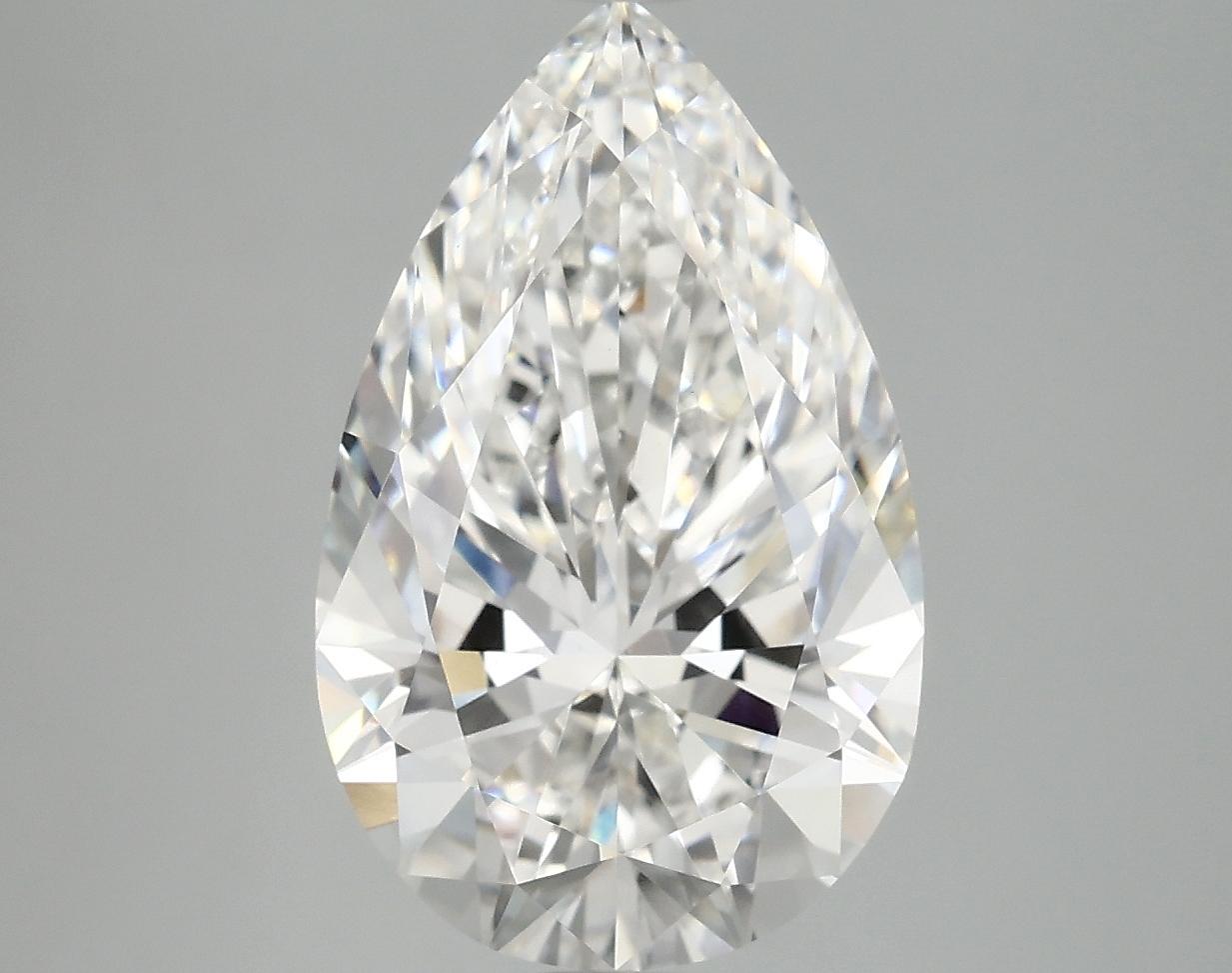 4.06 Carat Pear Shaped Ideal Cut VVS2 IGI Certified Lab Grown Diamond