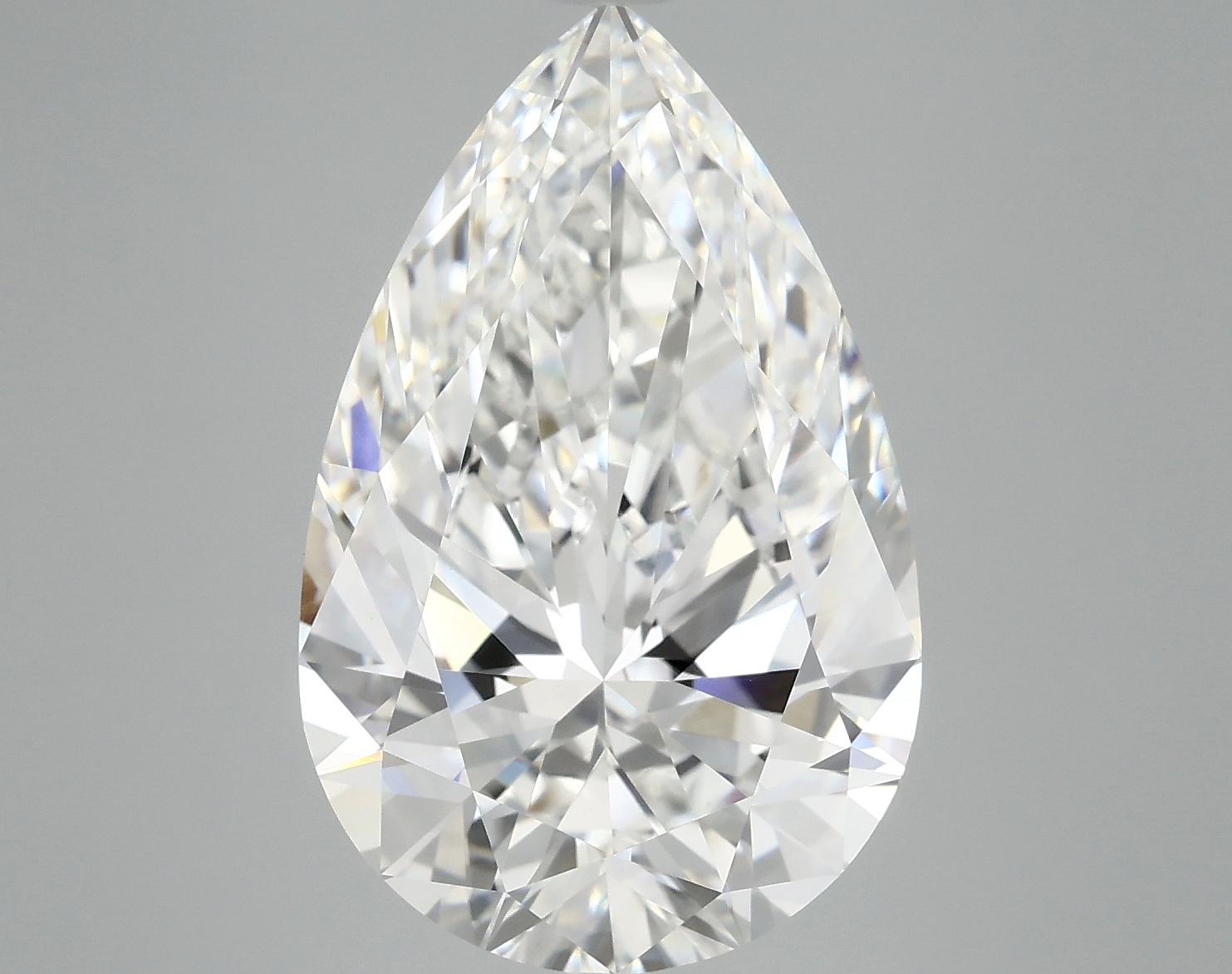 7.02 Carat Pear Shaped Ideal Cut VVS2 IGI Certified Lab Grown Diamond