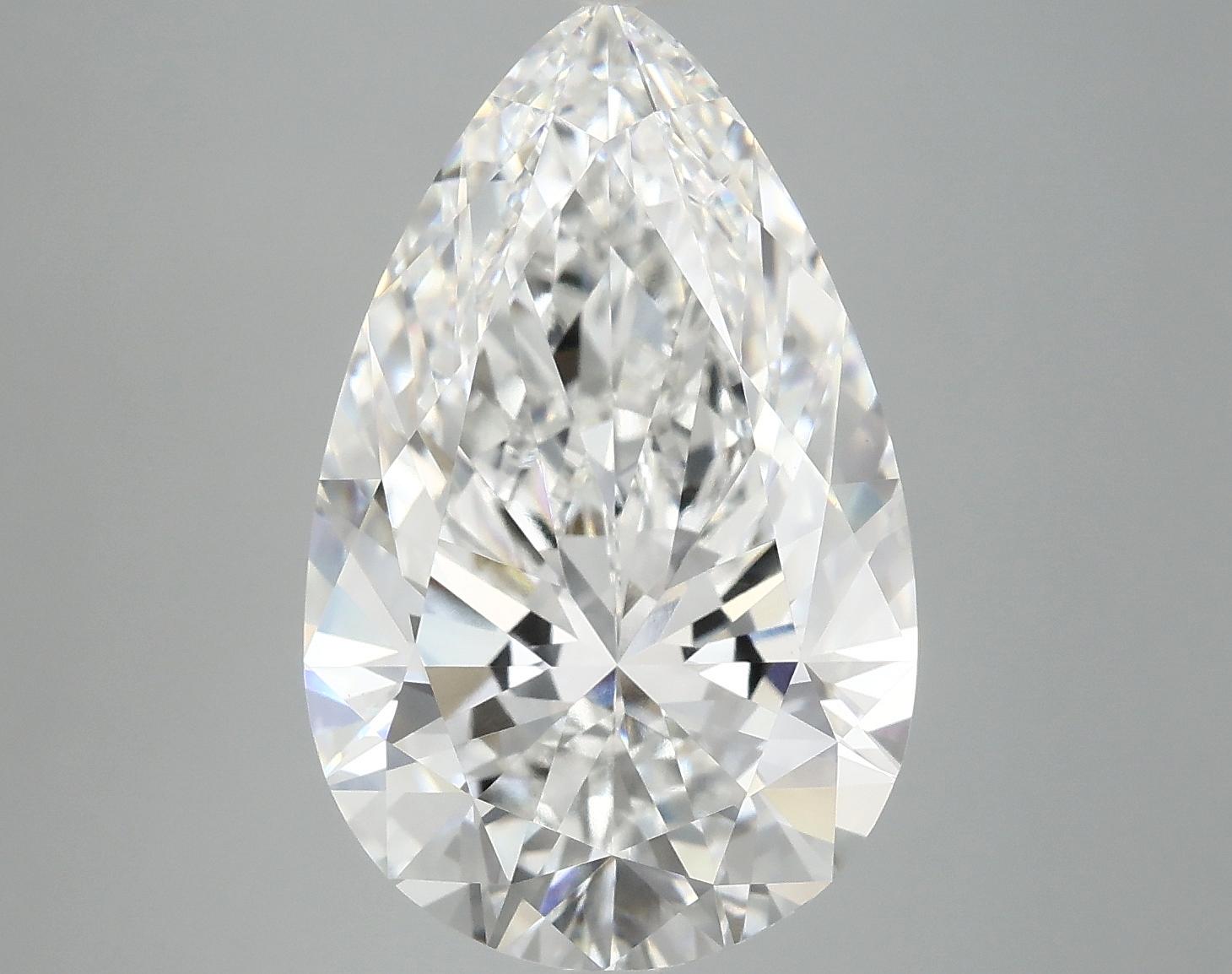 7.21 Carat Pear Shaped Ideal Cut VVS2 IGI Certified Lab Grown Diamond