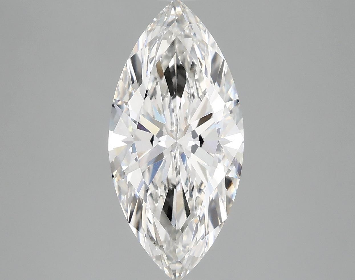 2.53 Carat Marquise Shaped Excellent Cut VVS2 IGI Certified Lab Grown Diamond