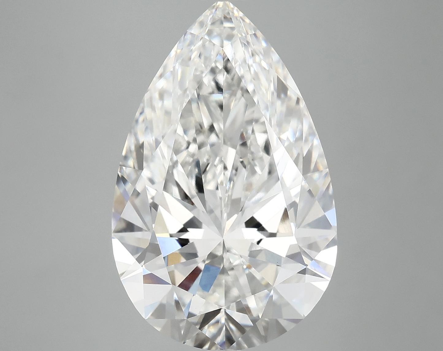 7.11 Carat Pear Shaped Ideal Cut VVS2 IGI Certified Lab Grown Diamond