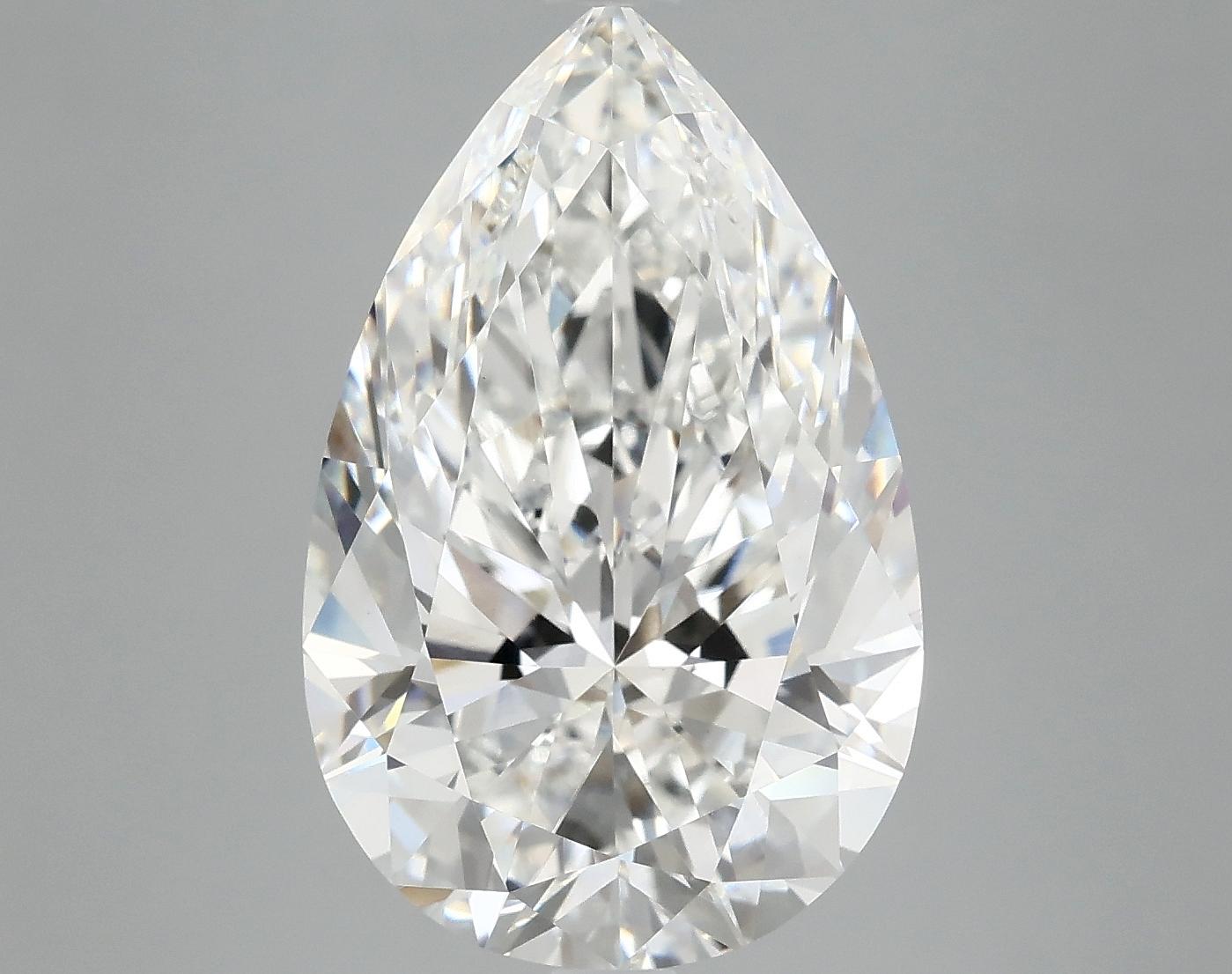 7.17 Carat Pear Shaped Ideal Cut VVS2 IGI Certified Lab Grown Diamond