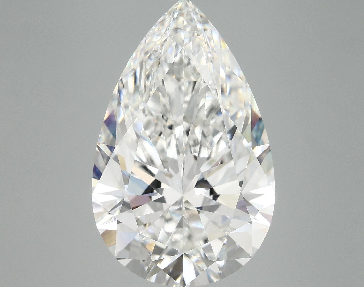 7.04 Carat Pear Shaped Ideal Cut VVS2 IGI Certified Lab Grown Diamond