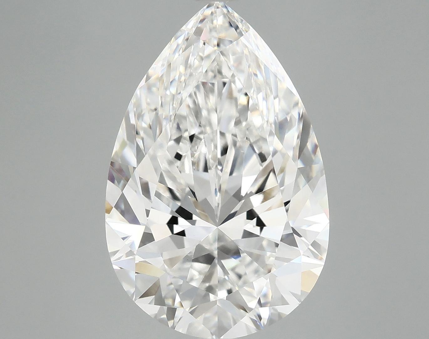 7.12 Carat Pear Shaped Excellent Cut VVS2 IGI Certified Lab Grown Diamond
