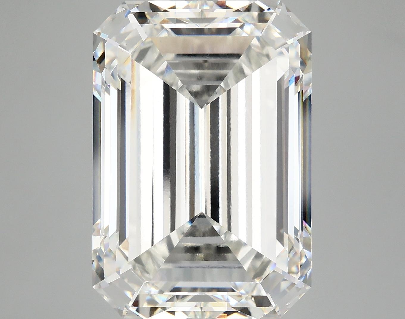 12.68 Carat Emerald Shaped Ideal Cut VVS2 IGI Certified Lab Grown Diamond