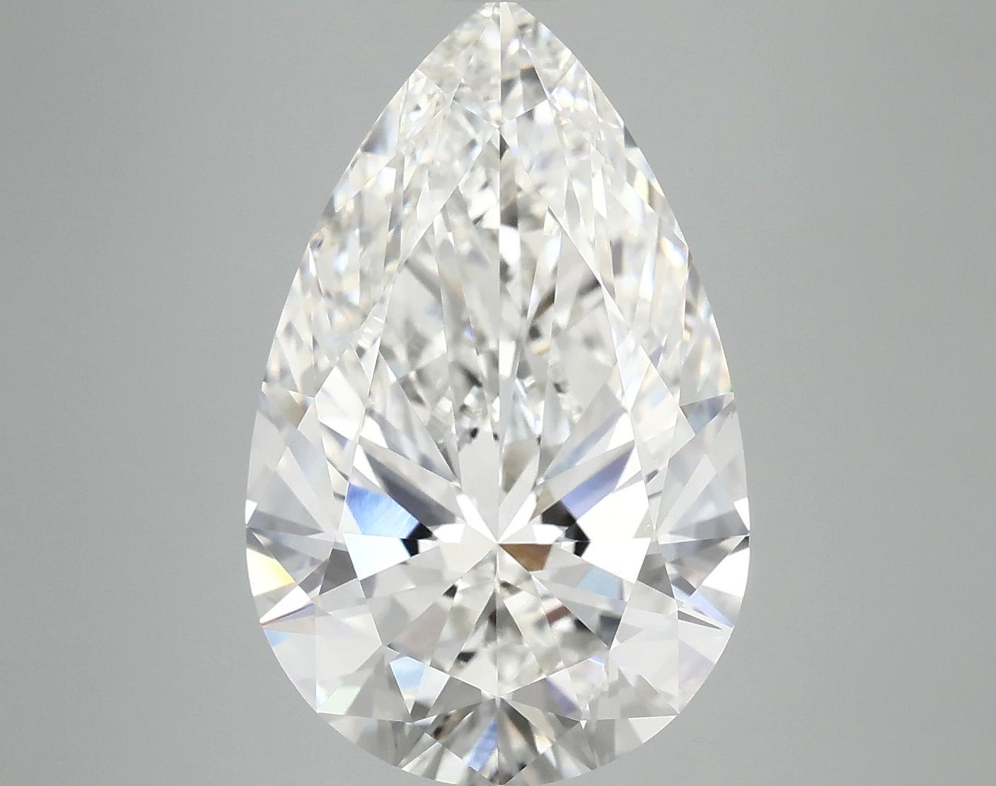 6.4 Carat Pear Shaped Ideal Cut VVS2 IGI Certified Lab Grown Diamond