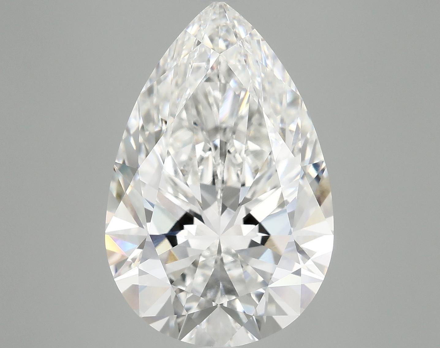 7.22 Carat Pear Shaped Excellent Cut VVS2 IGI Certified Lab Grown Diamond