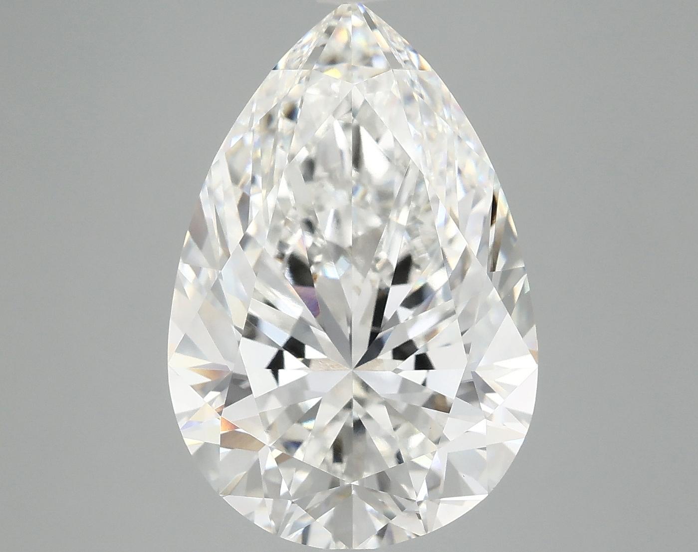 7.44 Carat Pear Shaped Excellent Cut VVS2 IGI Certified Lab Grown Diamond