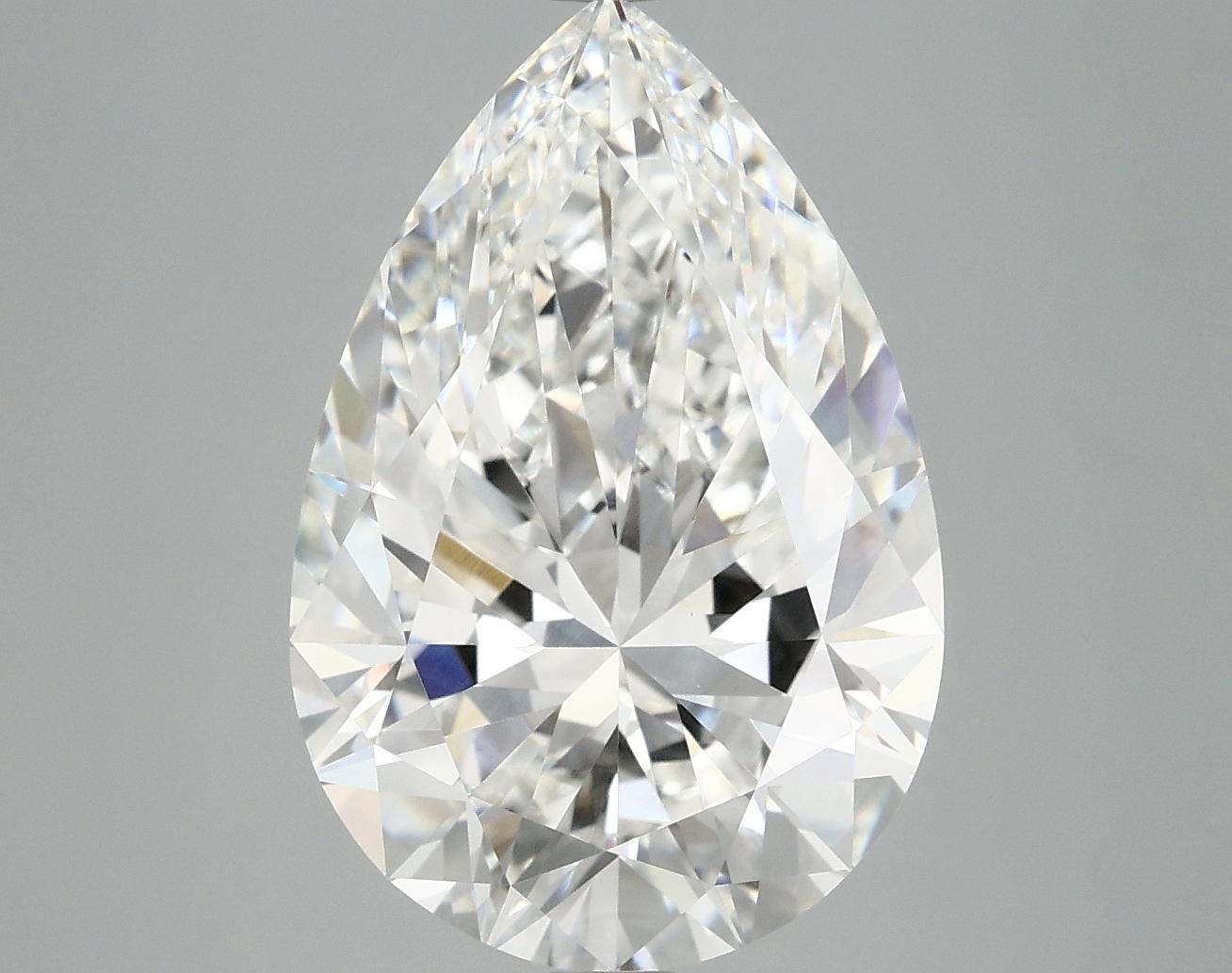 6.14 Carat Pear Shaped Excellent Cut VVS2 IGI Certified Lab Grown Diamond