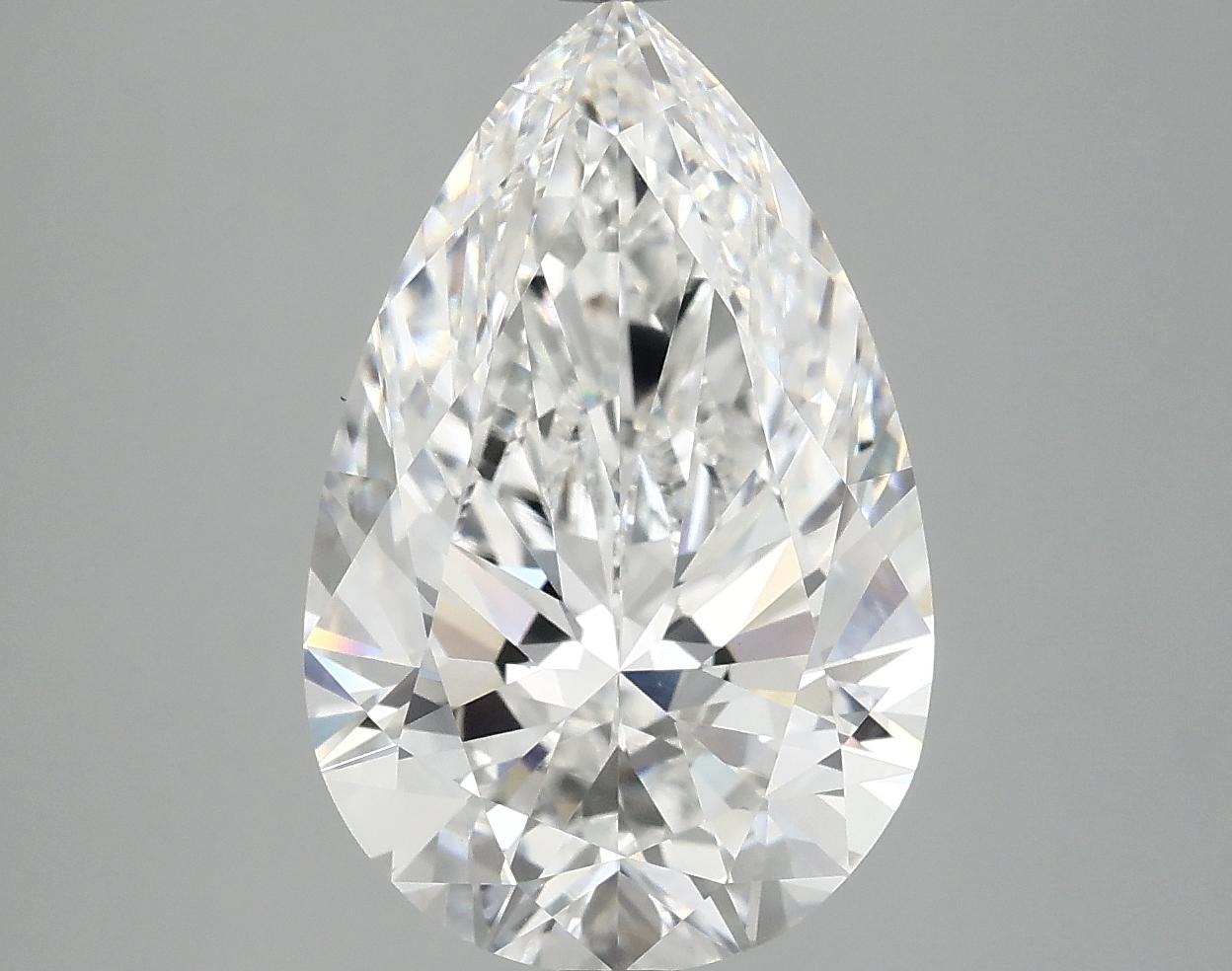 5.06 Carat Pear Shaped Ideal Cut VVS2 IGI Certified Lab Grown Diamond