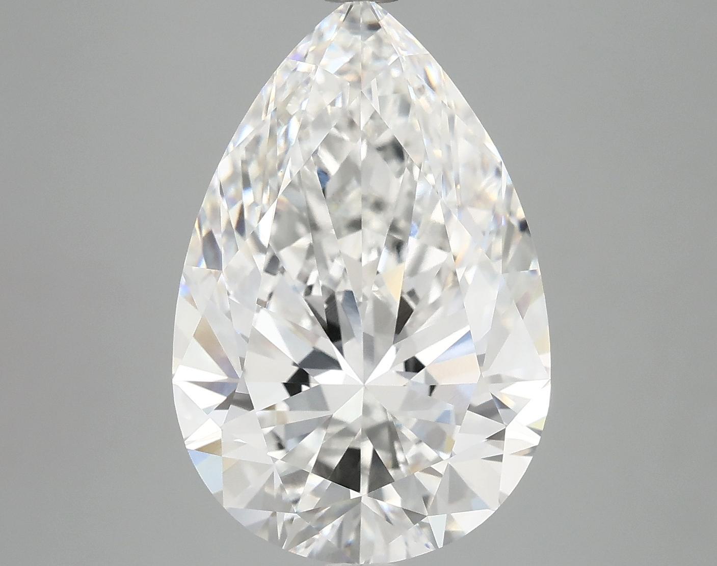 6.96 Carat Pear Shaped Excellent Cut VVS2 IGI Certified Lab Grown Diamond