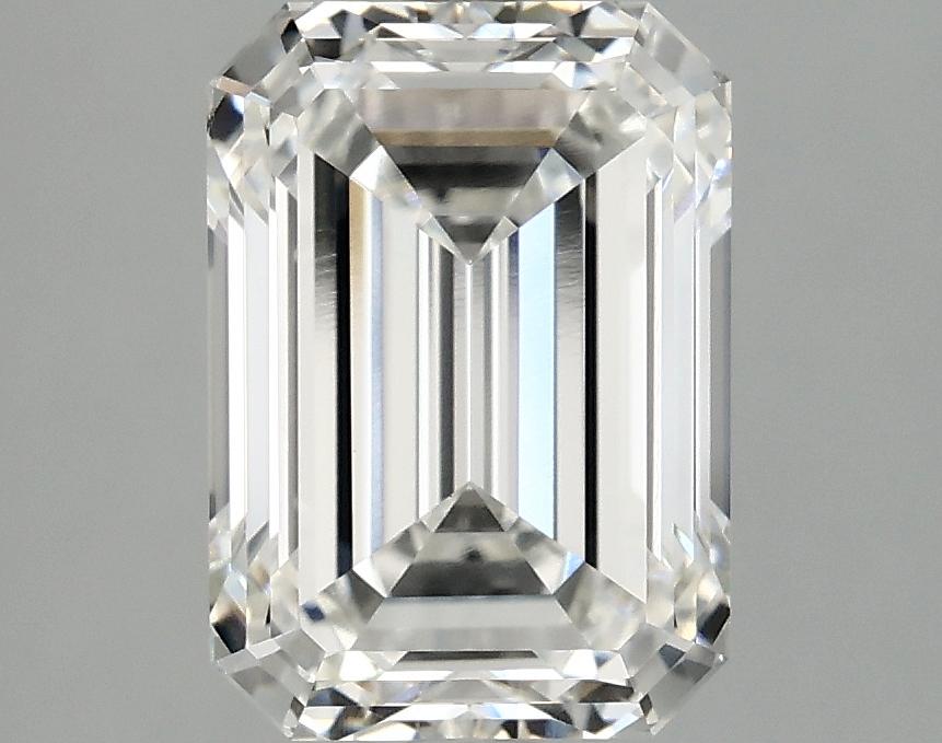 3.09 Carat Emerald Shaped Ideal Cut VVS2 IGI Certified Lab Grown Diamond