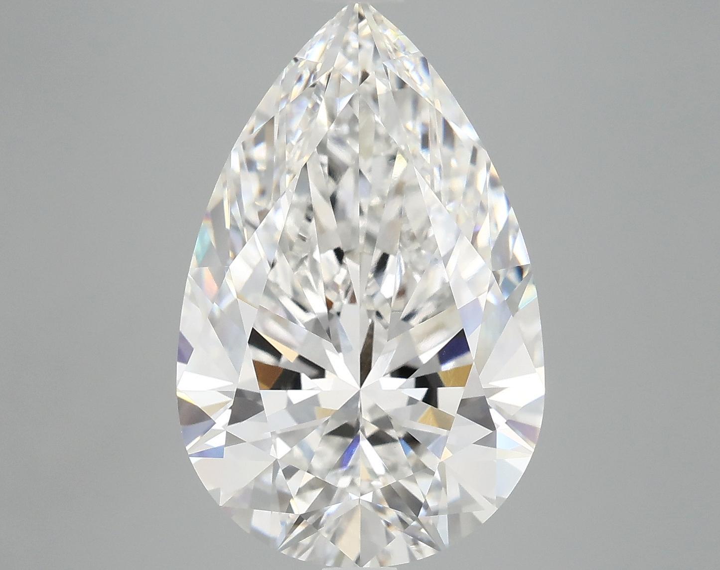 7.19 Carat Pear Shaped Ideal Cut VVS2 IGI Certified Lab Grown Diamond