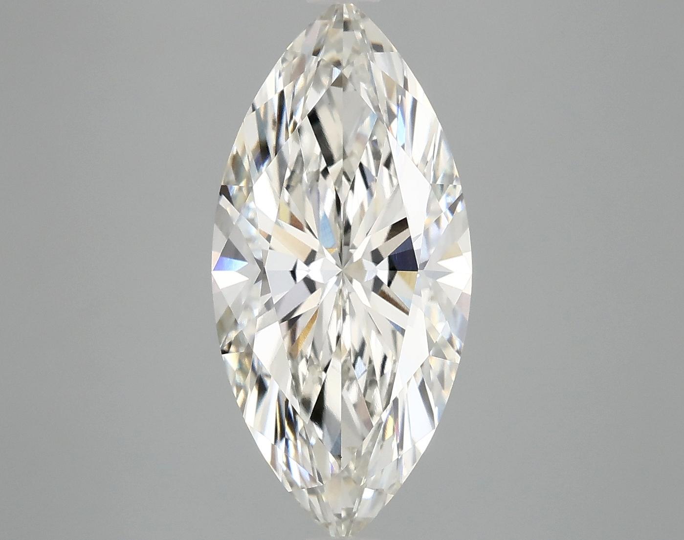 3.54 Carat Marquise Shaped Excellent Cut VVS2 IGI Certified Lab Grown Diamond