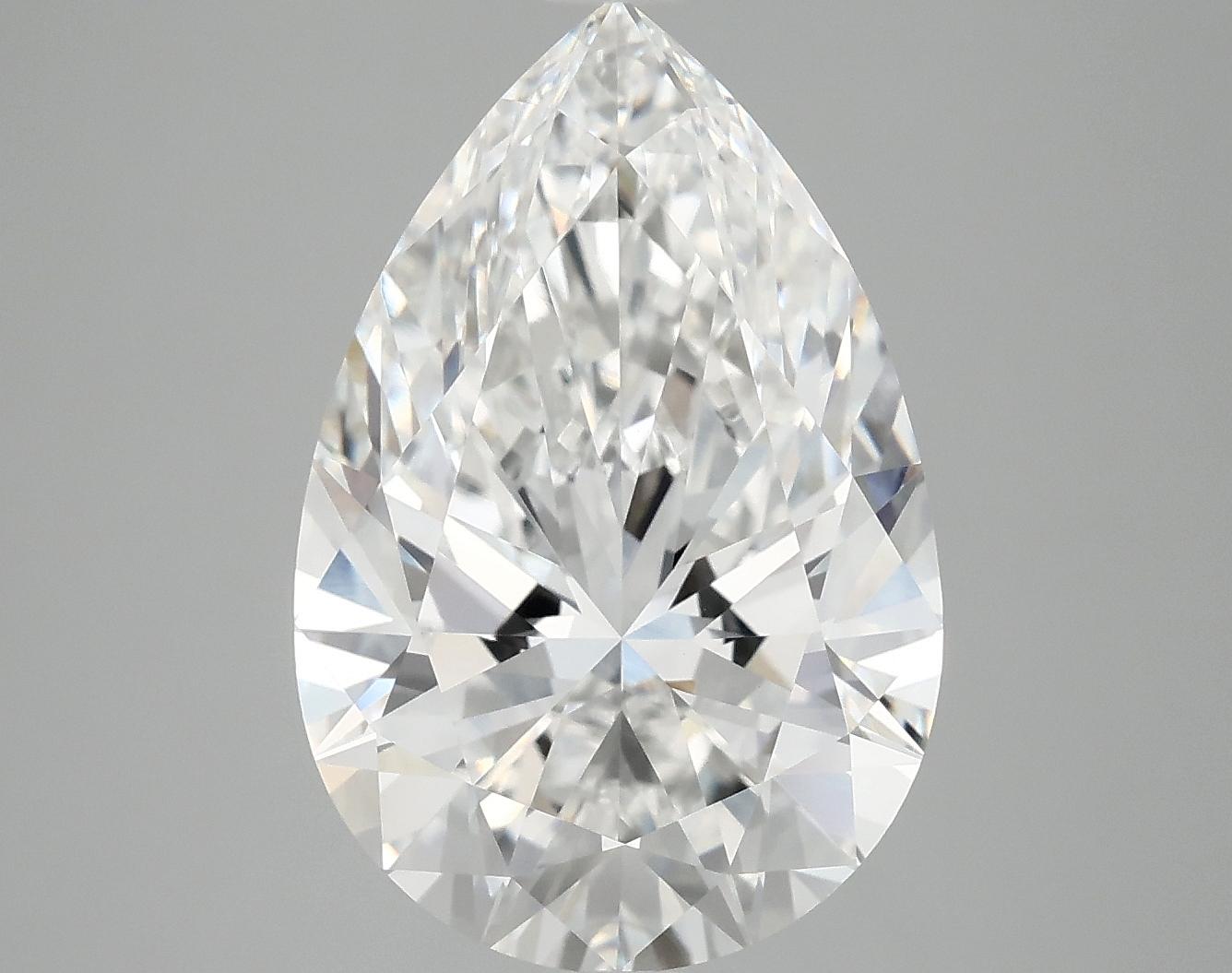 5.07 Carat Pear Shaped Excellent Cut VVS2 IGI Certified Lab Grown Diamond