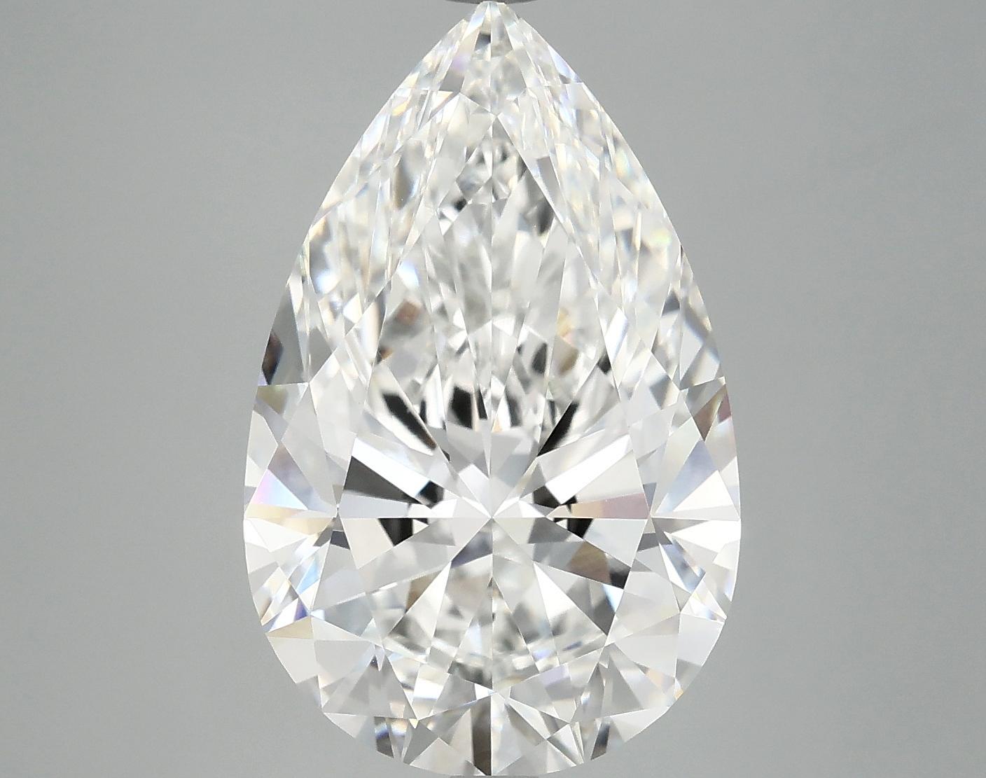 7.04 Carat Pear Shaped Ideal Cut VVS2 IGI Certified Lab Grown Diamond