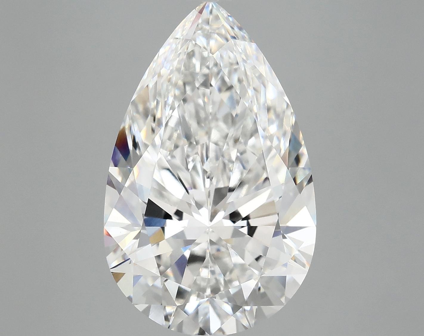 7.23 Carat Pear Shaped Ideal Cut VVS2 IGI Certified Lab Grown Diamond