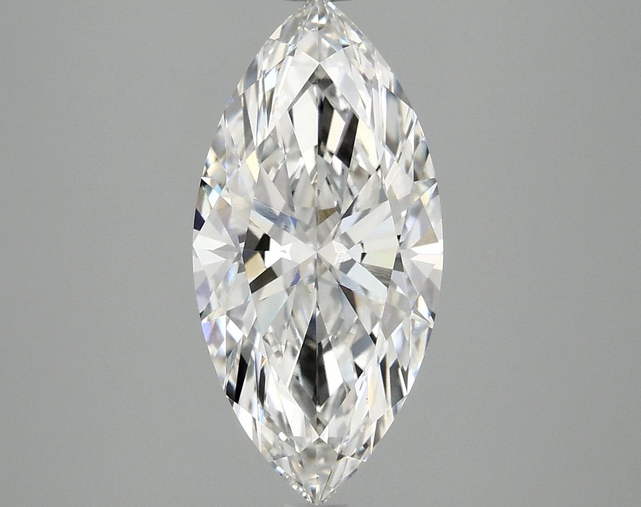 2.55 Carat Marquise Shaped Excellent Cut VS1 IGI Certified Lab Grown Diamond