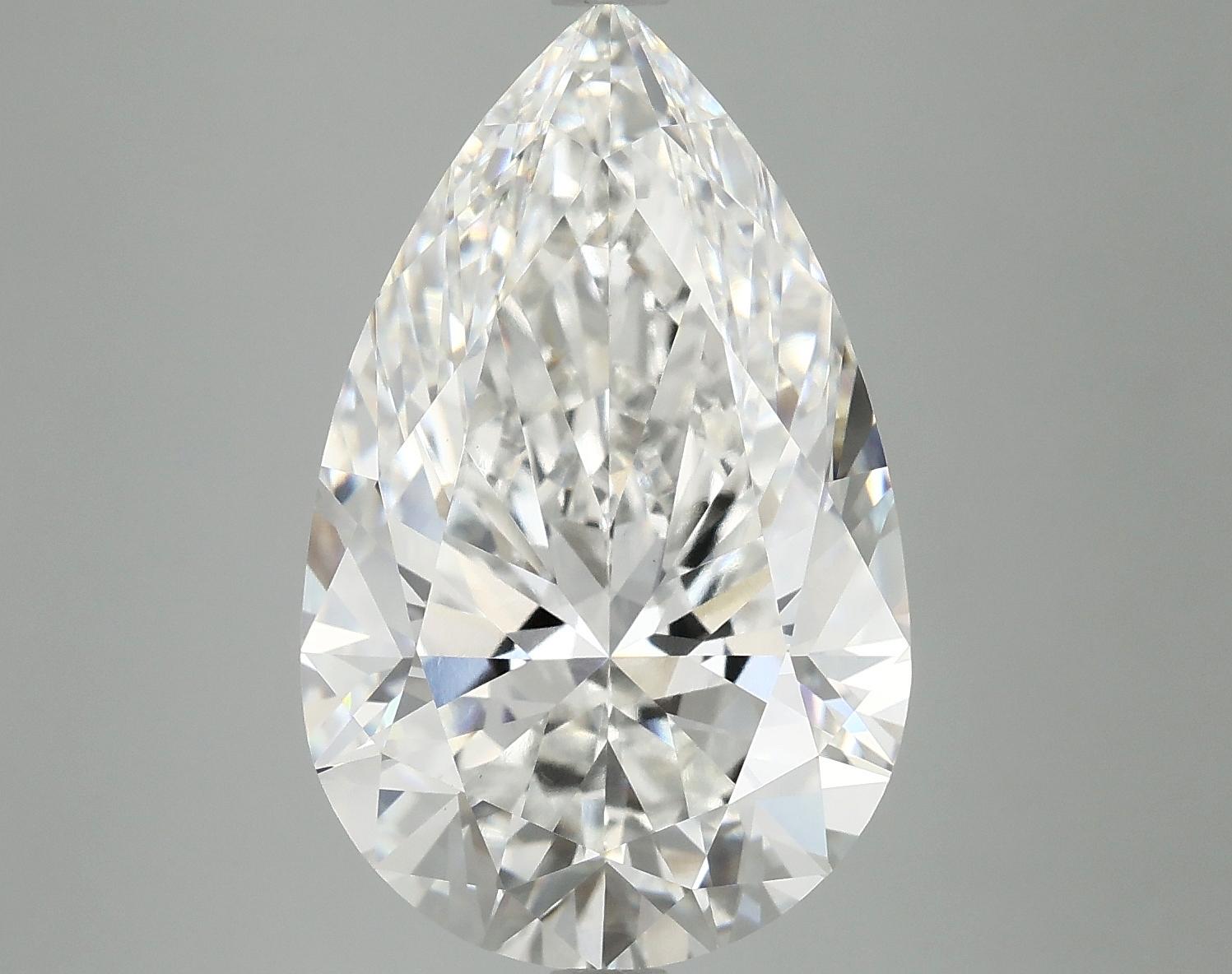 7.12 Carat Pear Shaped Ideal Cut VVS2 IGI Certified Lab Grown Diamond