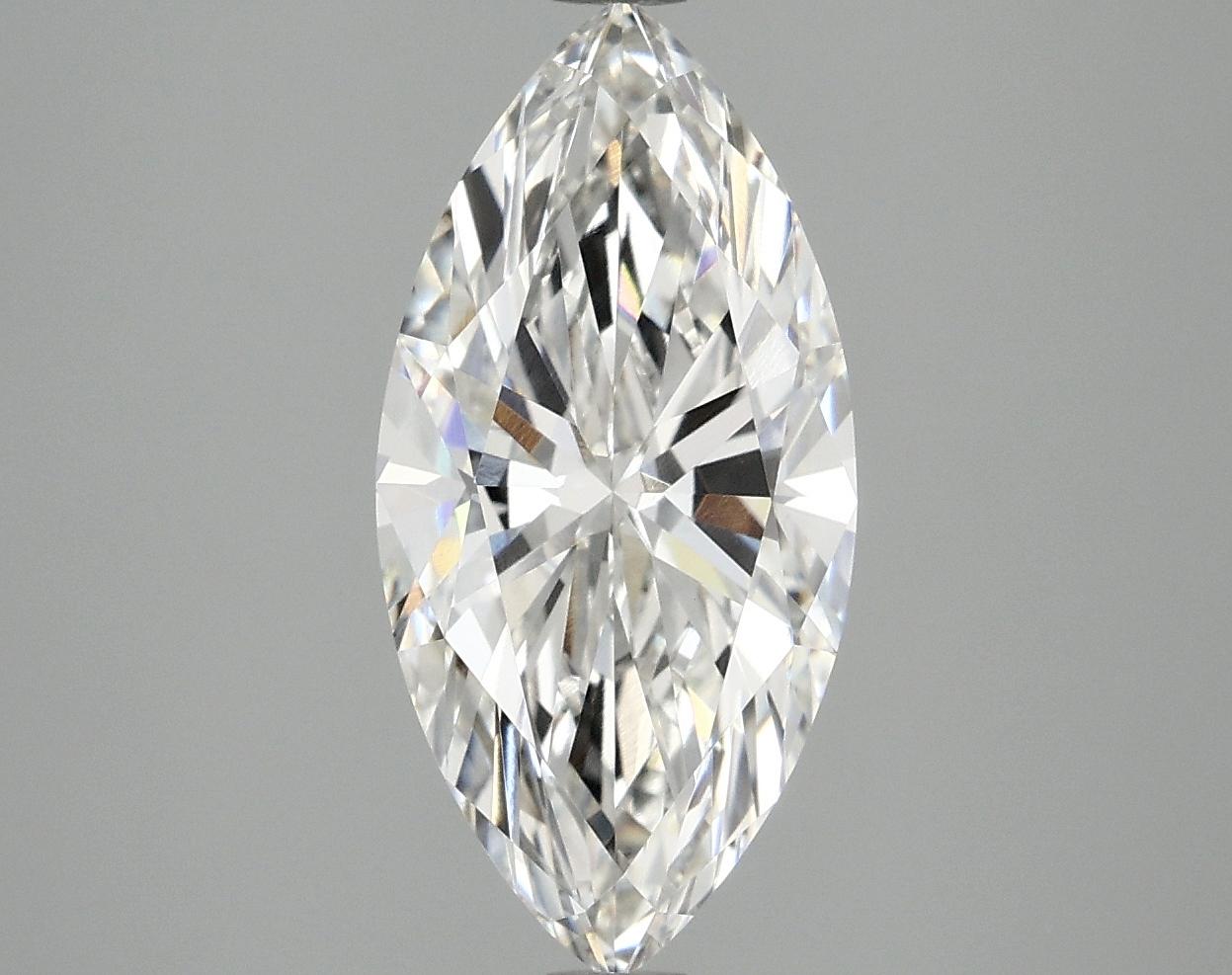 2.52 Carat Marquise Shaped Excellent Cut VVS2 IGI Certified Lab Grown Diamond
