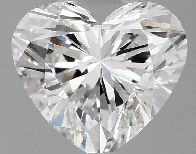 0.97 Carat Heart Shaped Ideal Cut VVS2 IGI Certified Lab Grown Diamond