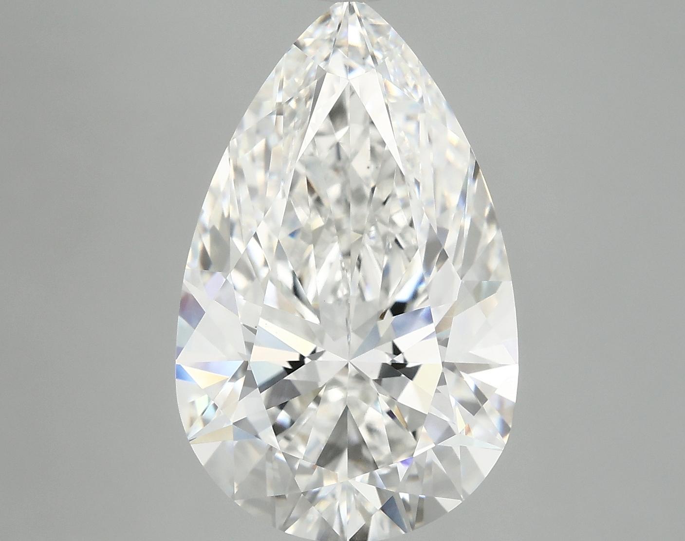 6.43 Carat Pear Shaped Ideal Cut VVS2 IGI Certified Lab Grown Diamond