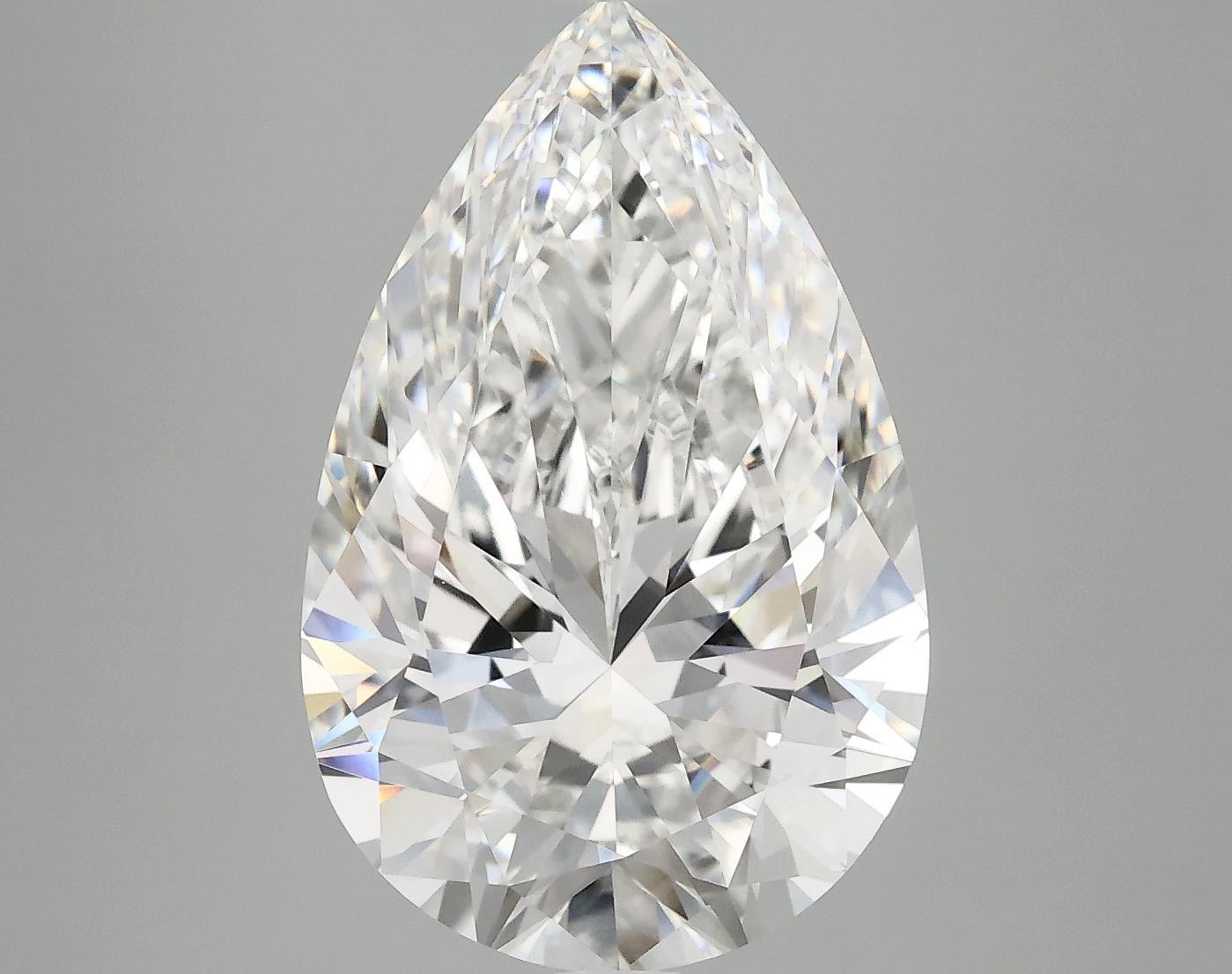 6.44 Carat Pear Shaped Ideal Cut VVS2 IGI Certified Lab Grown Diamond