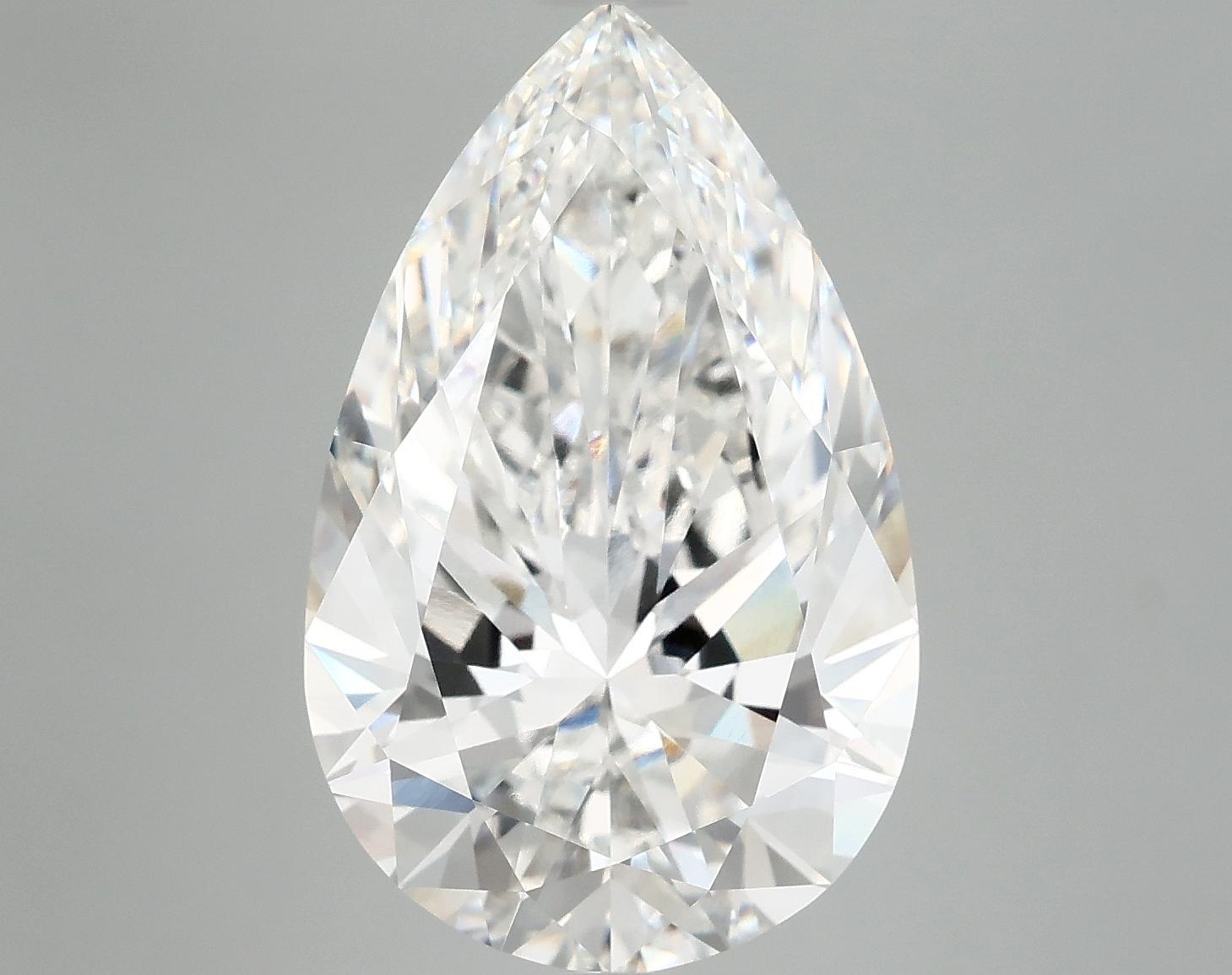 7.84 Carat Pear Shaped Ideal Cut VVS2 IGI Certified Lab Grown Diamond