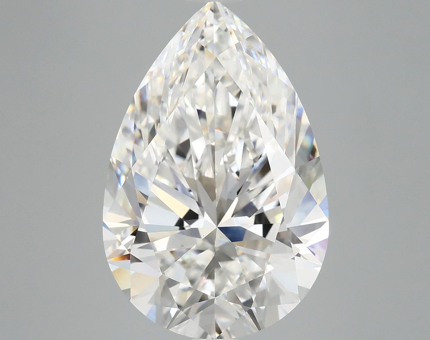 7.02 Carat Pear Shaped Excellent Cut VVS2 IGI Certified Lab Grown Diamond