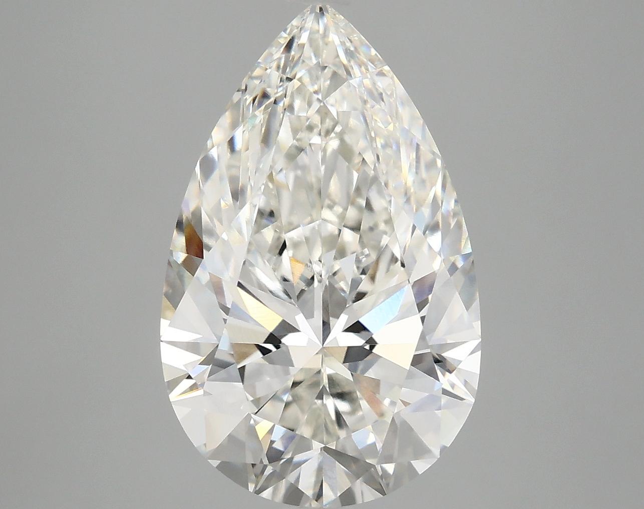 5.07 Carat Pear Shaped Ideal Cut VVS2 IGI Certified Lab Grown Diamond