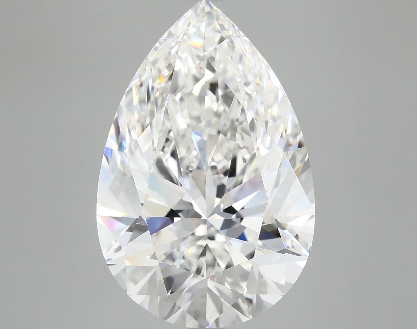 7.05 Carat Pear Shaped Excellent Cut VVS2 IGI Certified Lab Grown Diamond