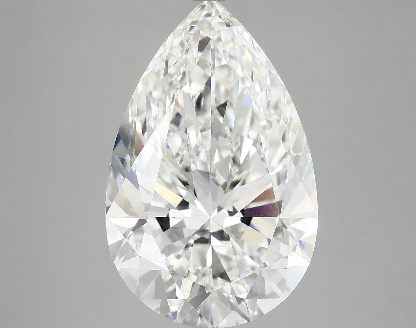 6.9 Carat Pear Shaped Ideal Cut VVS2 IGI Certified Lab Grown Diamond
