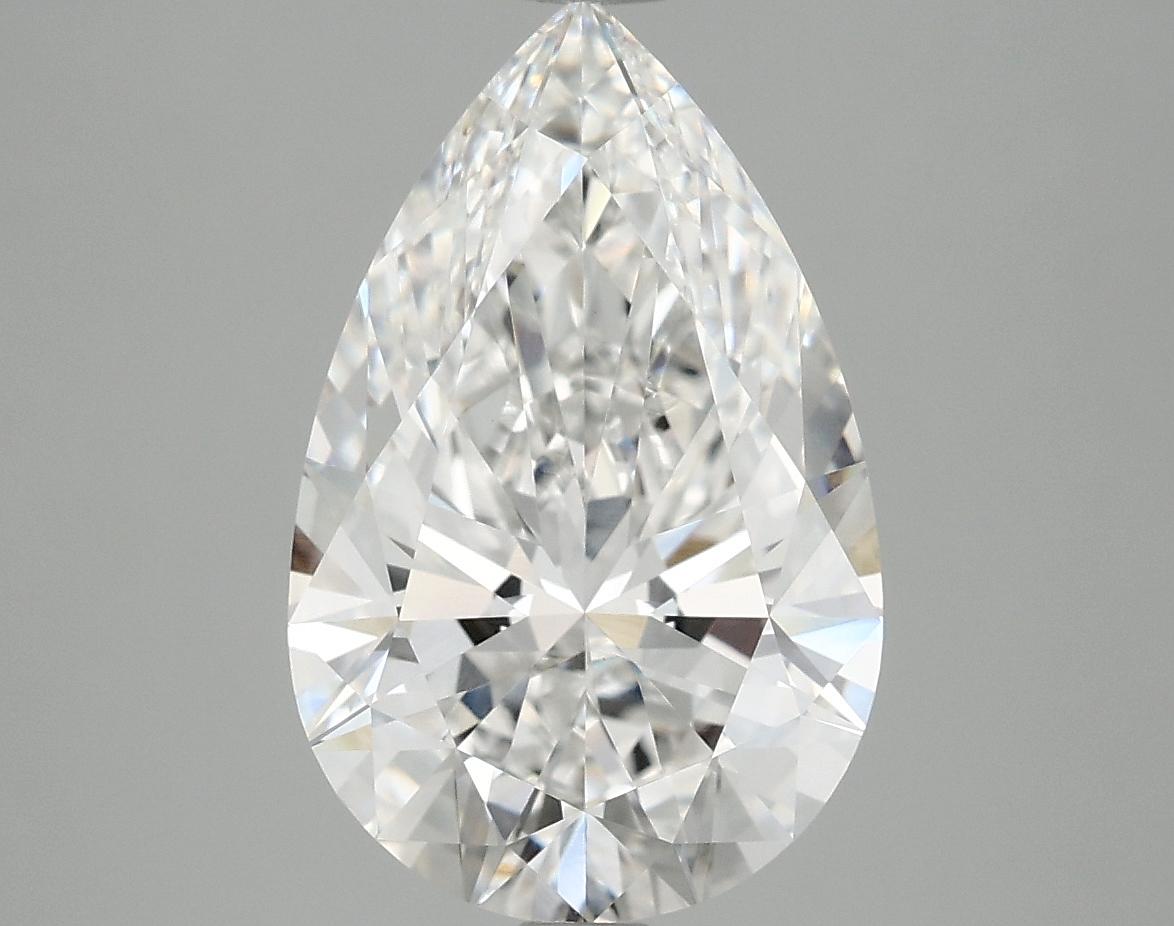 4.06 Carat Pear Shaped Ideal Cut VVS2 IGI Certified Lab Grown Diamond