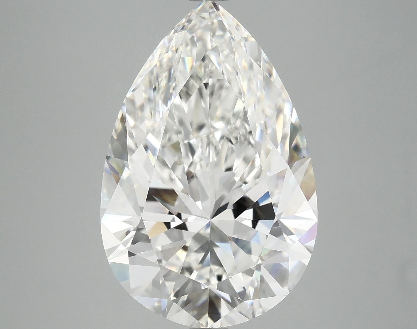 7.03 Carat Pear Shaped Excellent Cut VVS2 IGI Certified Lab Grown Diamond