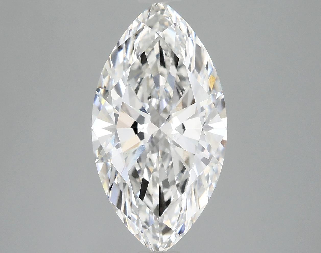 3.01 Carat Marquise Shaped Excellent Cut VVS2 IGI Certified Lab Grown Diamond