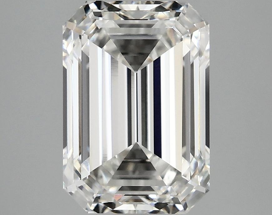 3.44 Carat Emerald Shaped Ideal Cut VVS2 IGI Certified Lab Grown Diamond