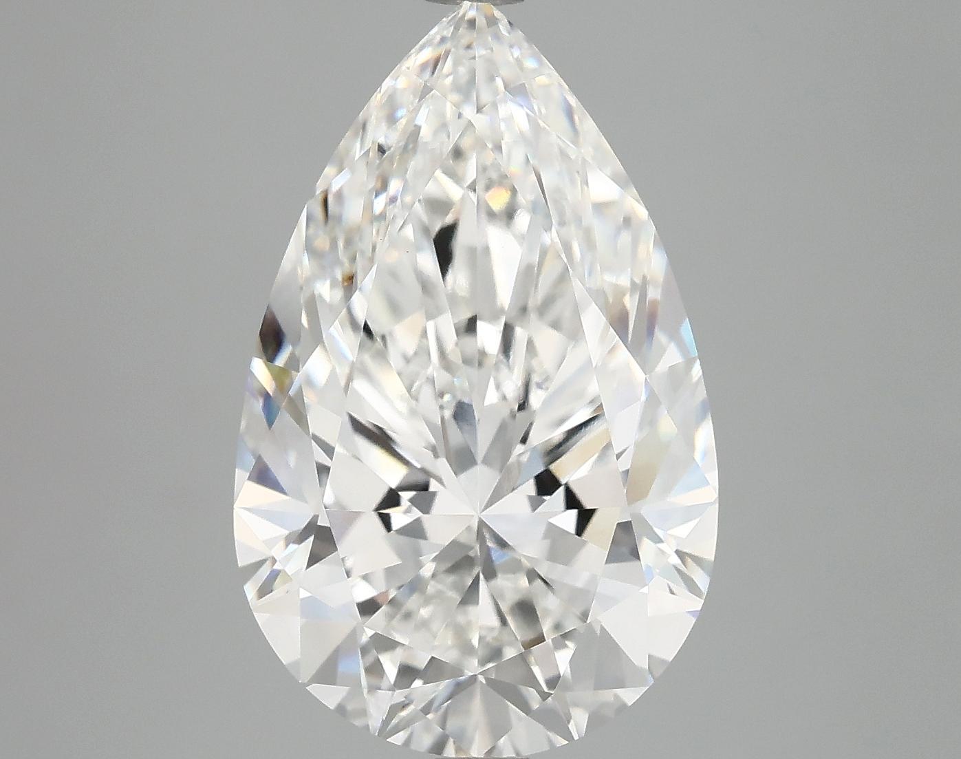 6.48 Carat Pear Shaped Ideal Cut VVS2 IGI Certified Lab Grown Diamond