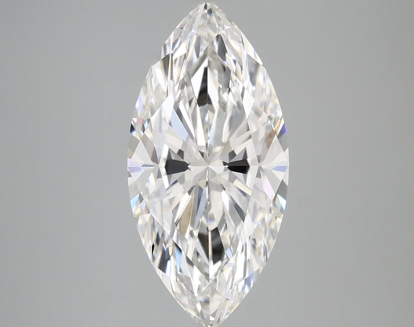 3.18 Carat Marquise Shaped Excellent Cut VVS2 IGI Certified Lab Grown Diamond