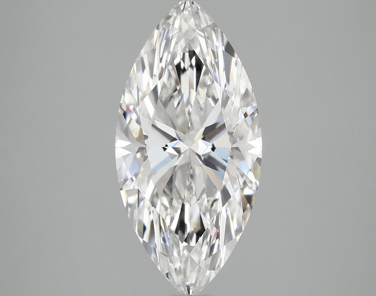 2.56 Carat Marquise Shaped Excellent Cut VVS2 IGI Certified Lab Grown Diamond