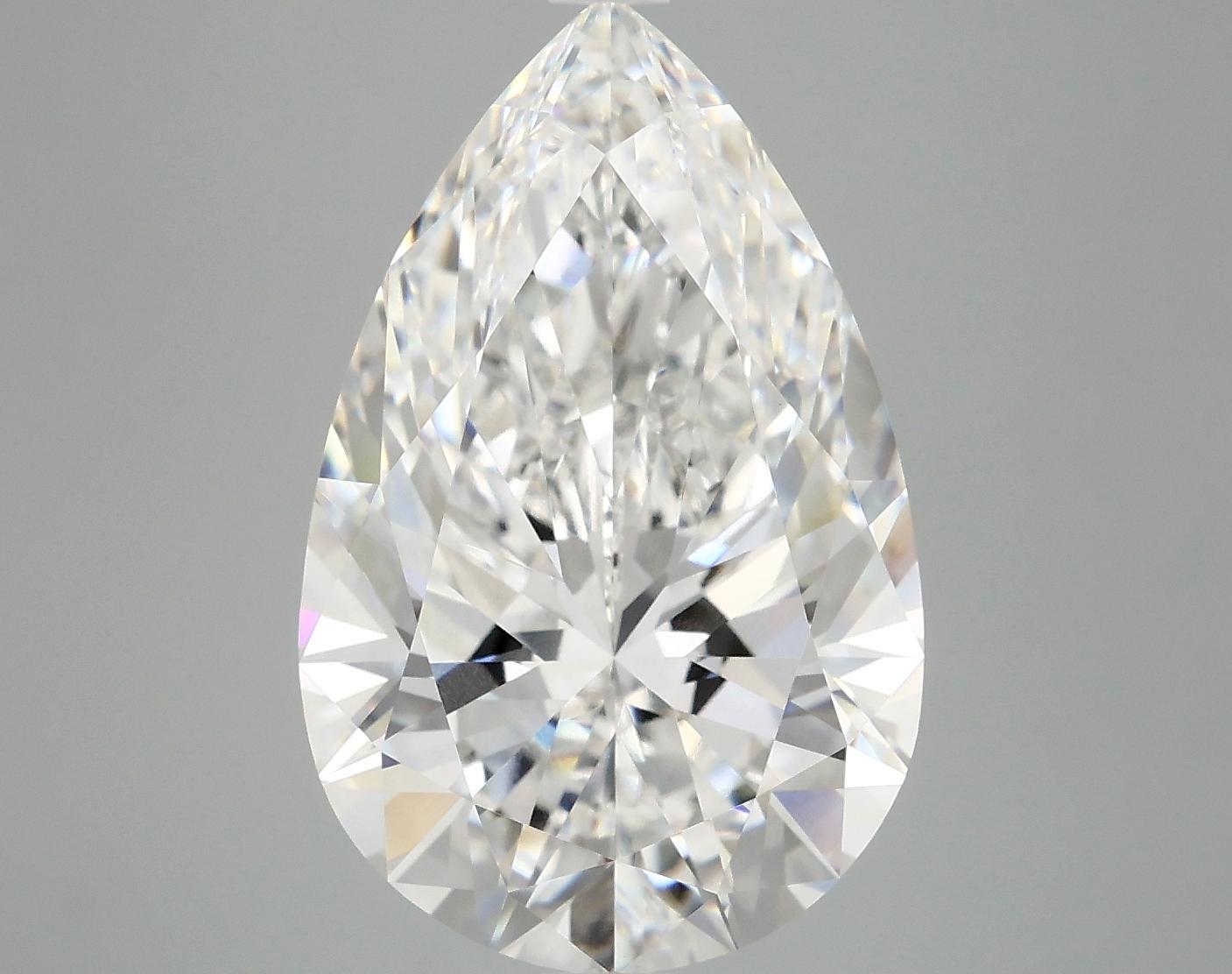 7.2 Carat Pear Shaped Ideal Cut VVS2 IGI Certified Lab Grown Diamond