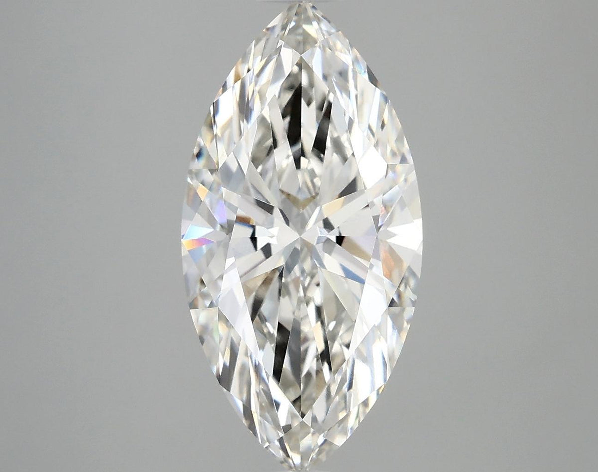 3.05 Carat Marquise Shaped Ideal Cut VVS2 IGI Certified Lab Grown Diamond